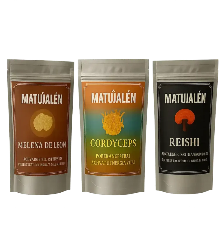 Combo Cápsulas – Melena de León X60 • Cordyceps X60 • Reishi X60
